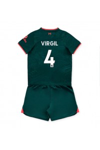 Fotbalové Dres Liverpool Virgil van Dijk #4 Dětské Třetí Oblečení 2022-23 Krátký Rukáv (+ trenýrky)
